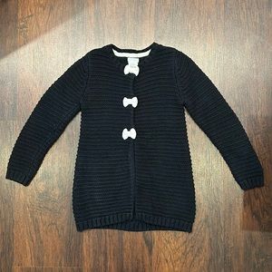Girl’s Tahari Button Front Ribbed Cardigan Sweater Sz M 5-6